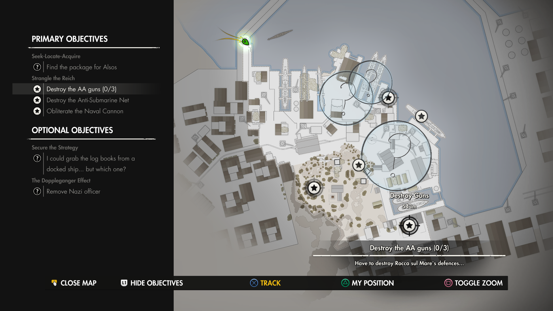 sniper elite 4 collectibles map target