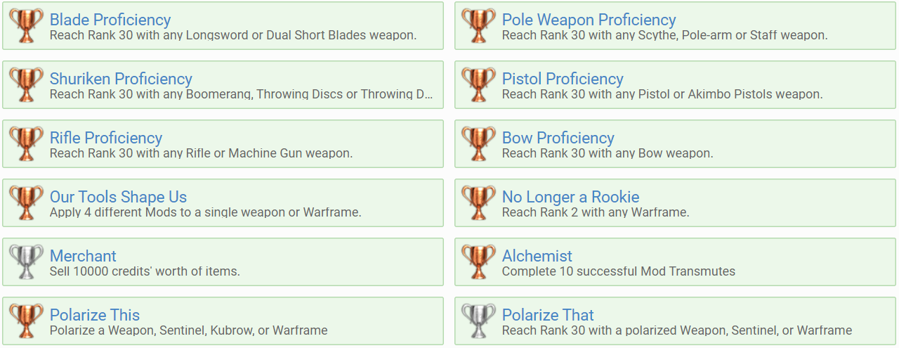 warframe the complete trophy guide psnprofiles com warframe the complete trophy guide