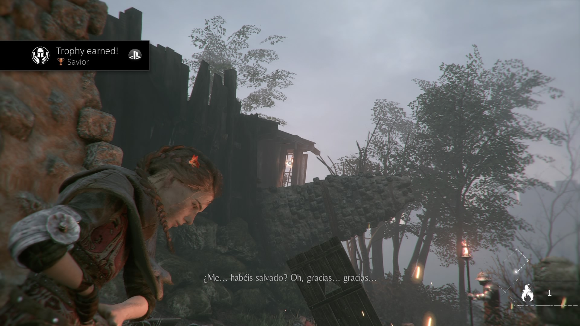 A Plague Tale Innocence - Savior Trophy - Save a Soldier 