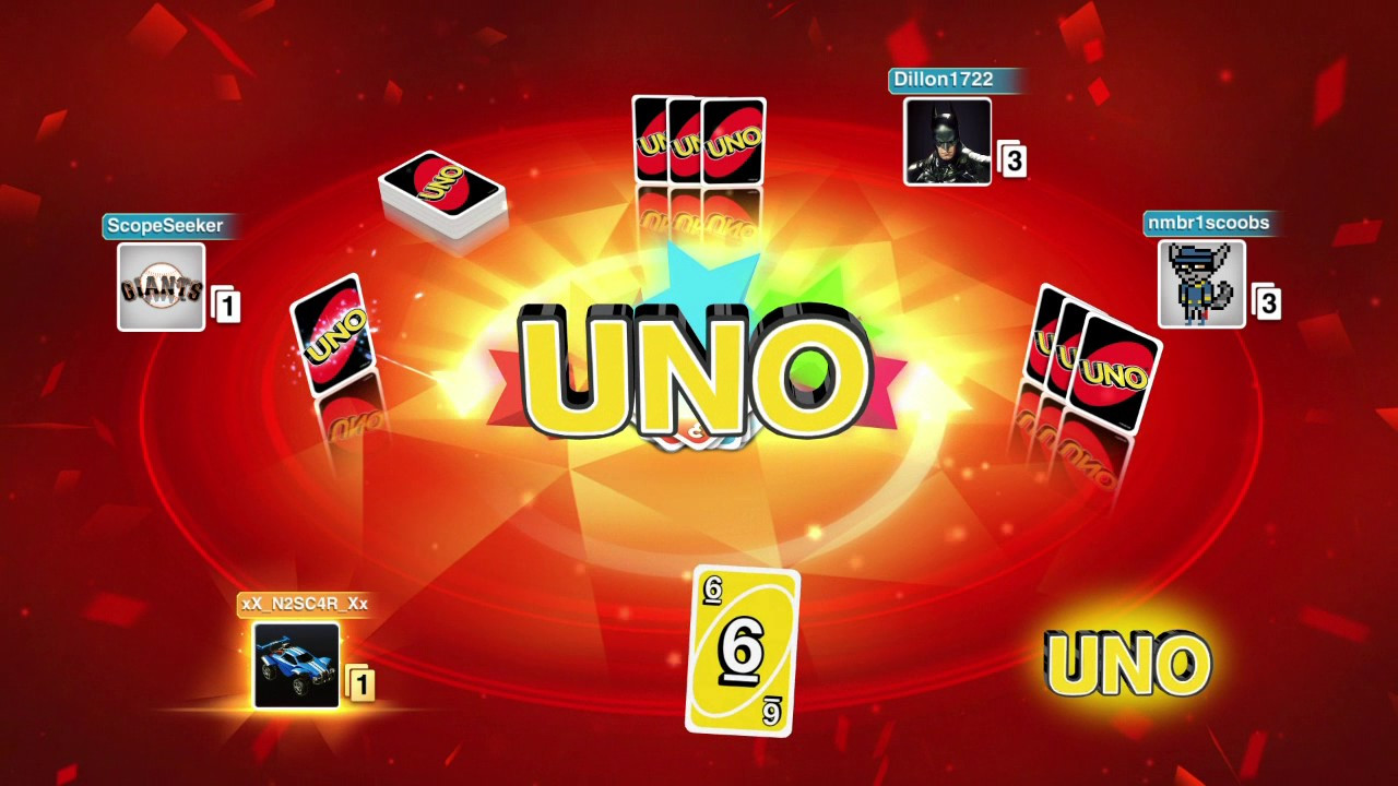 First online solo match in UNO (PS4) 