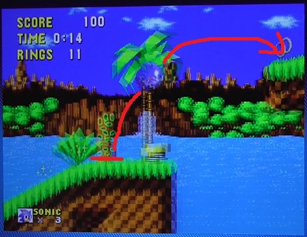 Sonic the Hedgehog - Green Hill Zone Act 3 speedrun in 0:32 