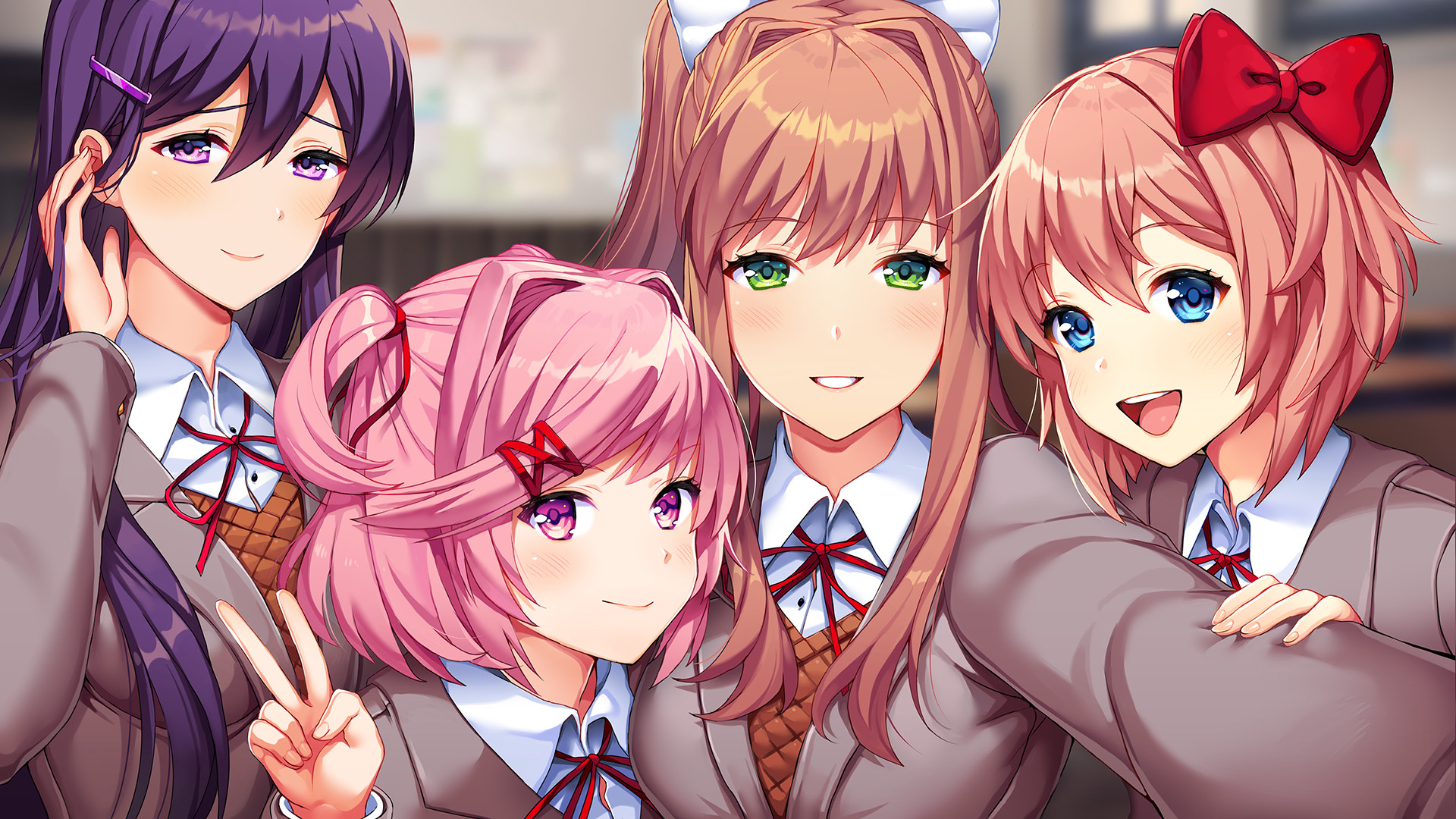 Doki Doki Literature Club Wallpaper  Literature club, Literature,  Fireworks animation