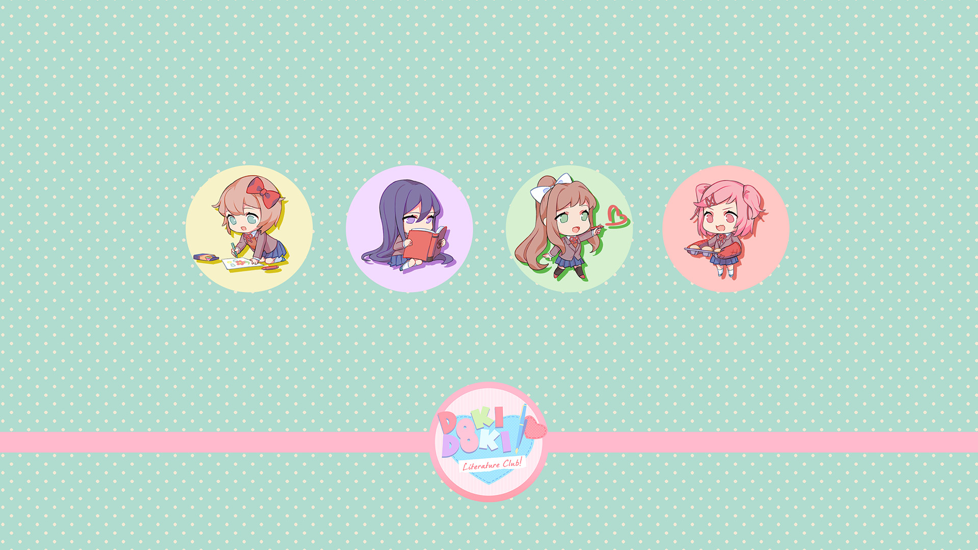 Doki Doki Literature Club Wallpaper  Literature club, Literature,  Fireworks animation