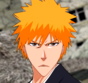 Ichigo with the reflection of his enemy in his bankai awesome