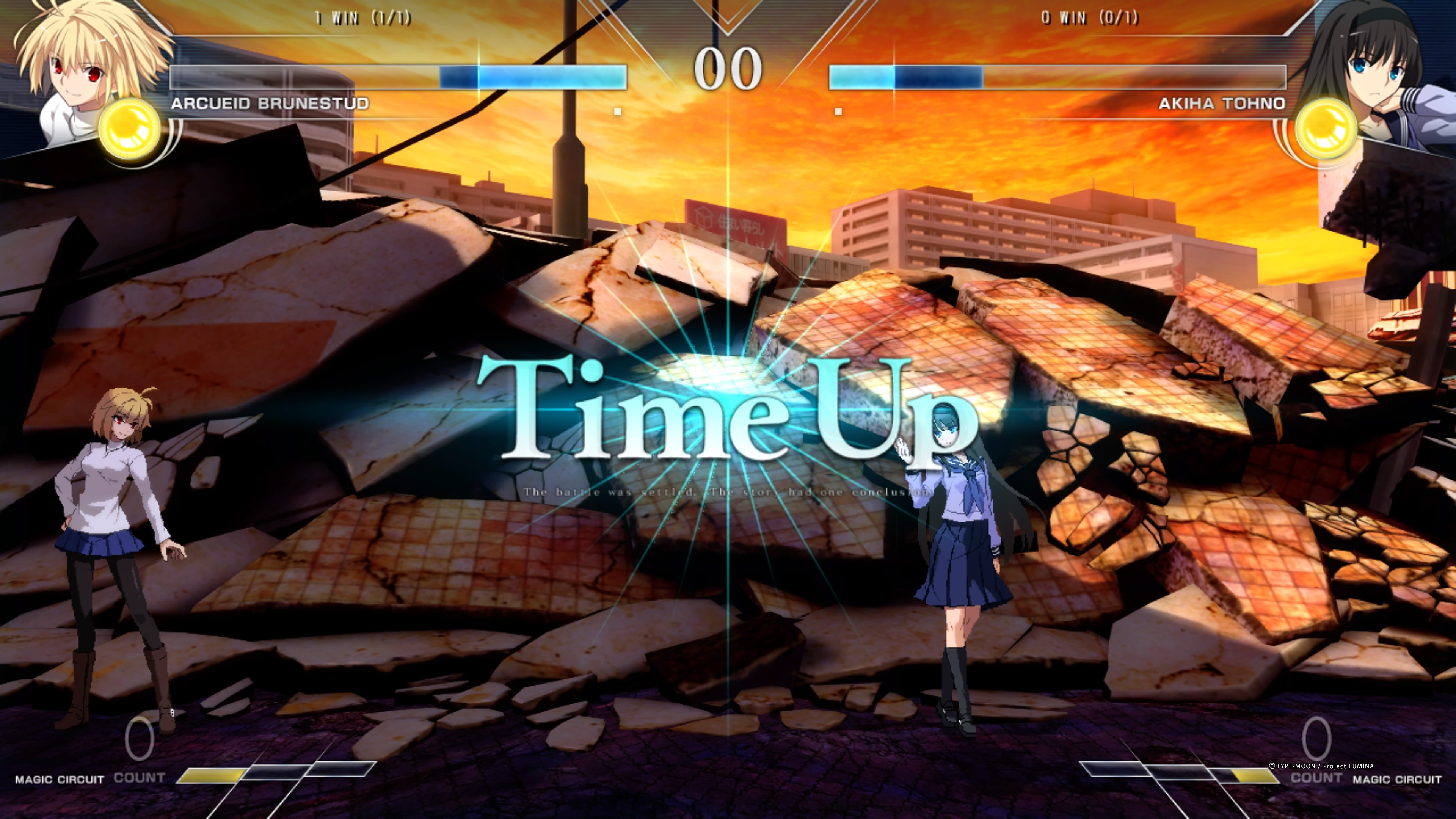 MELTY BLOOD: TYPE LUMINA HD Gameplay Walkthrough Part 1 - Arcueid Brunestud  Story ( PC ) 