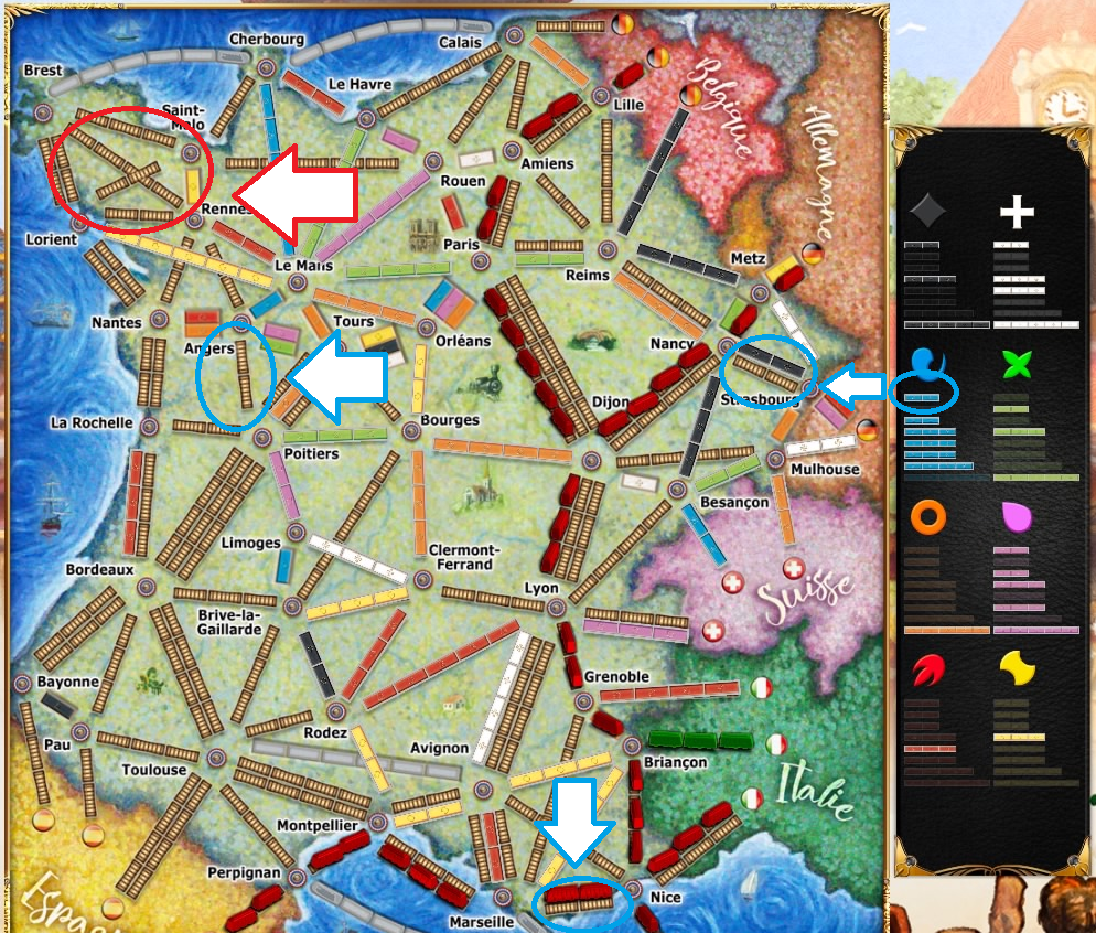  Ticket to Ride France + Old West Board Game EXPANSION