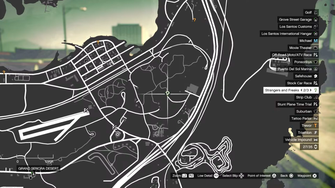 Random events map GTA 5: map of robberies, vans map, ATM map