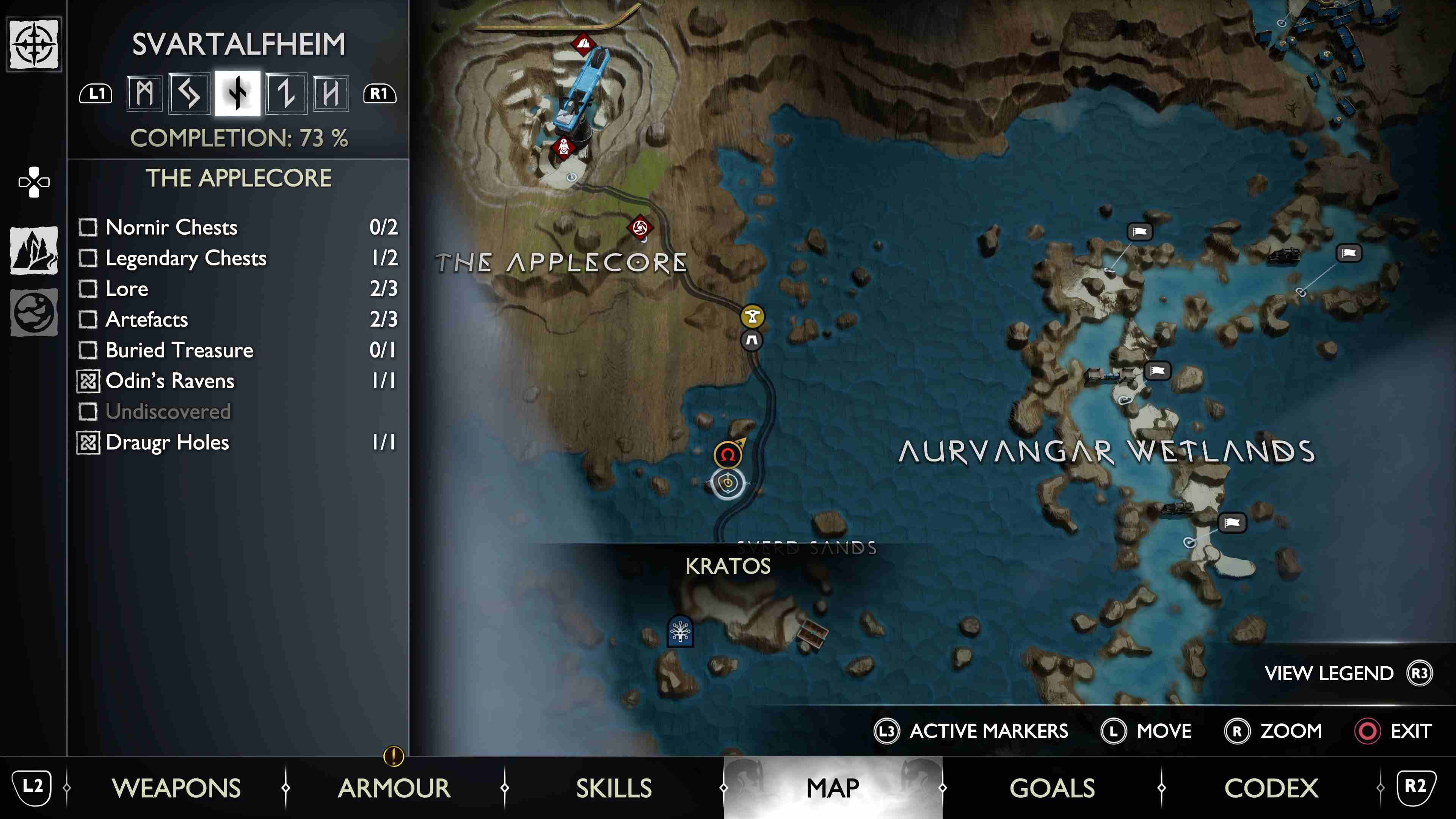All God of War Ragnarok buried treasure map locations