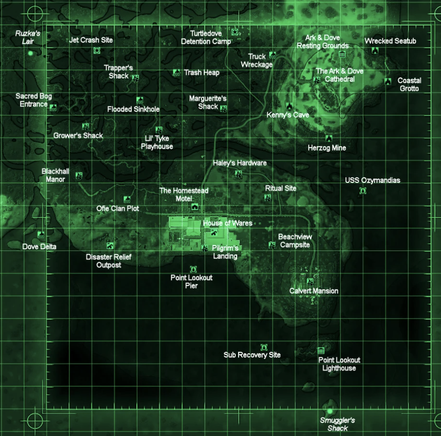 Fallout 3 Help - All map locations 