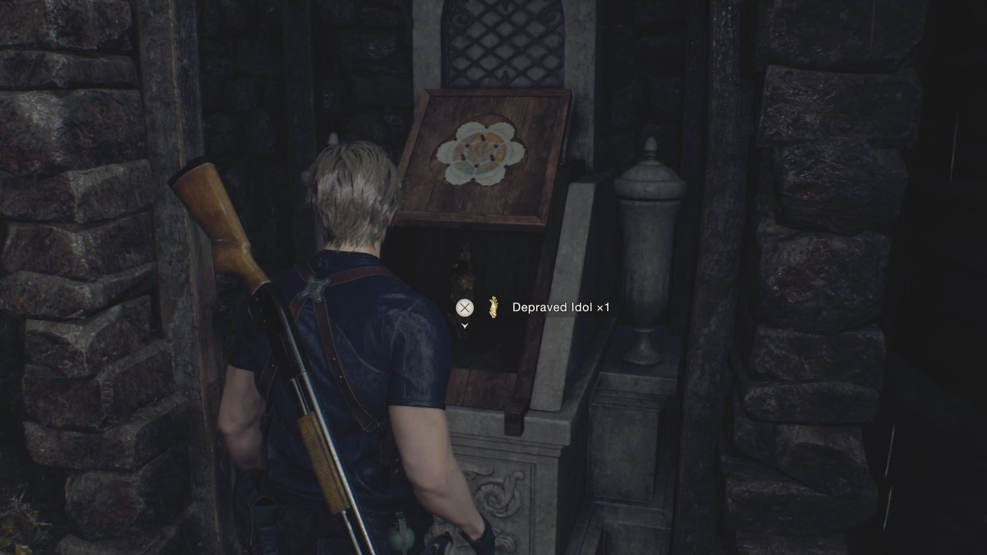 Resident Evil 4 Wall with Four Slots puzzle solution in Bindery,  Lithographic Stone locations