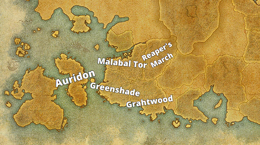 Malabal Tor Map - The Elder Scrolls Online (ESO)