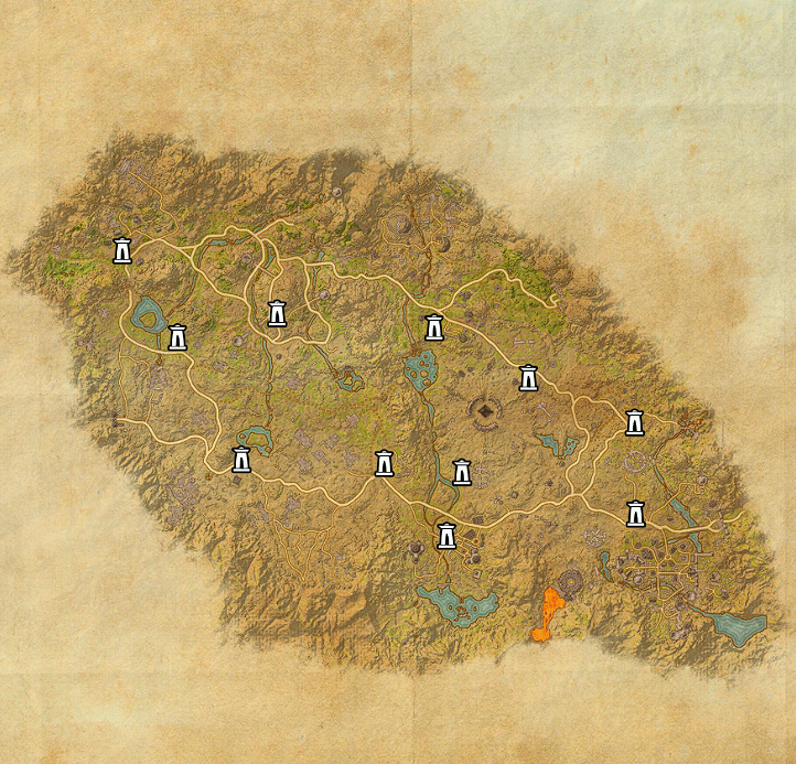 Craglorn Fishing Map - Fishing in Tamriel