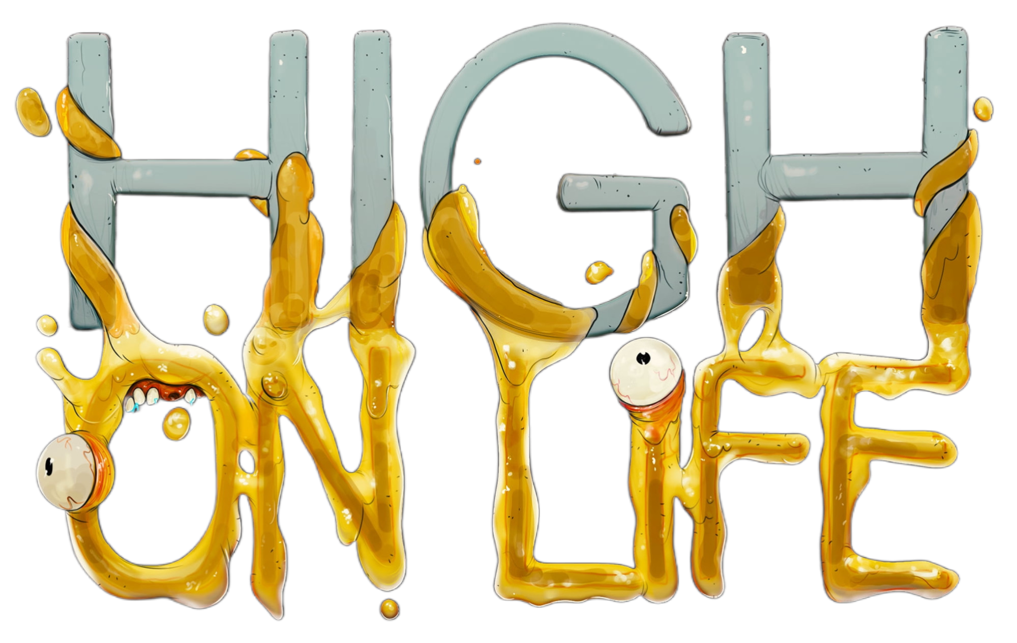High on Life logo. High Life лого. High on Life арт.