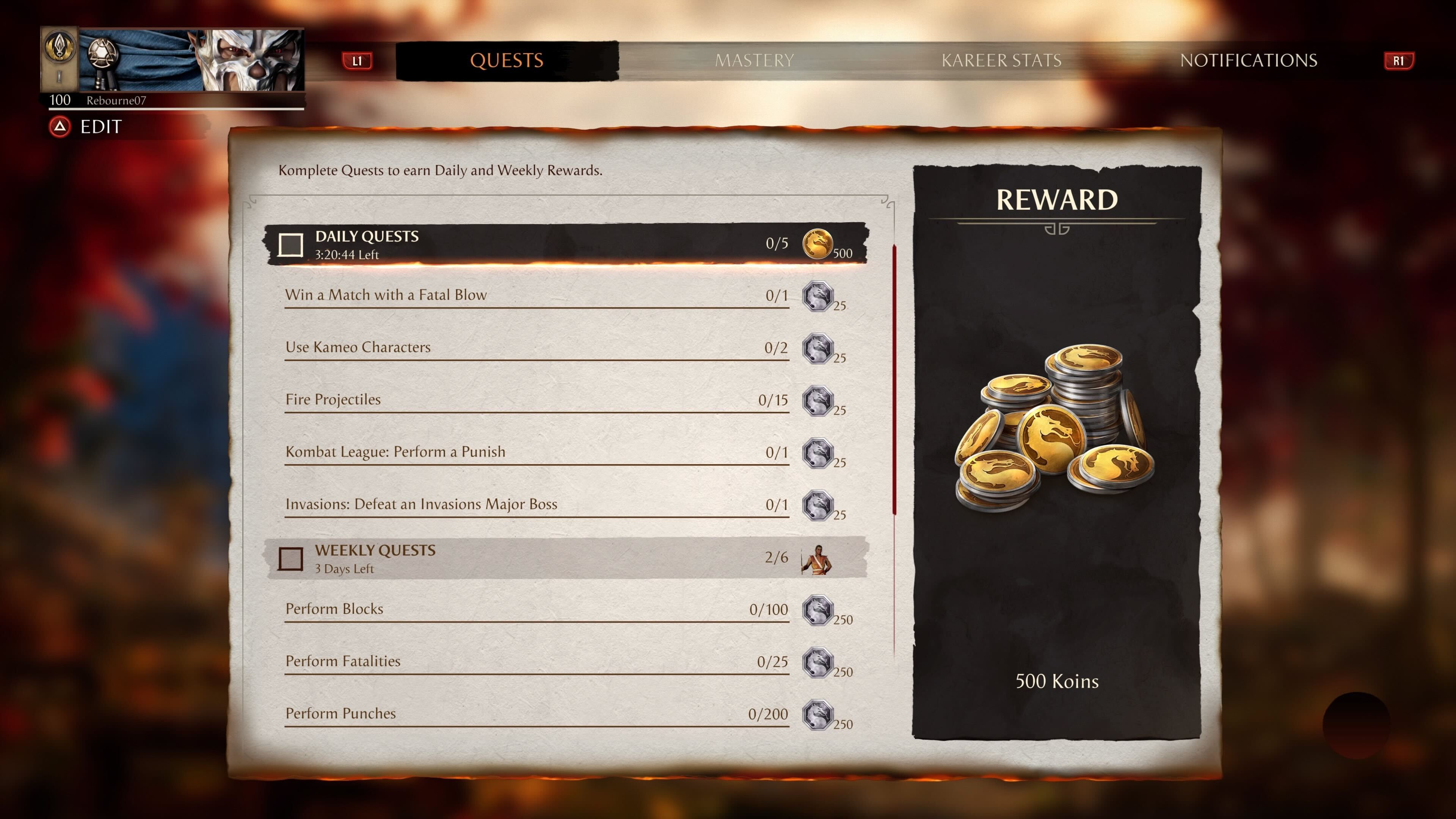 Mortal Kombat 1 trophy guide, Full list of trophies & achievements