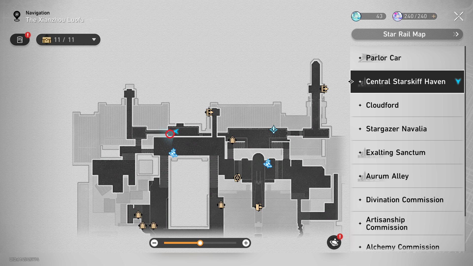 Exalting Sanctum Map - Honkai: Star Rail Interactive Map