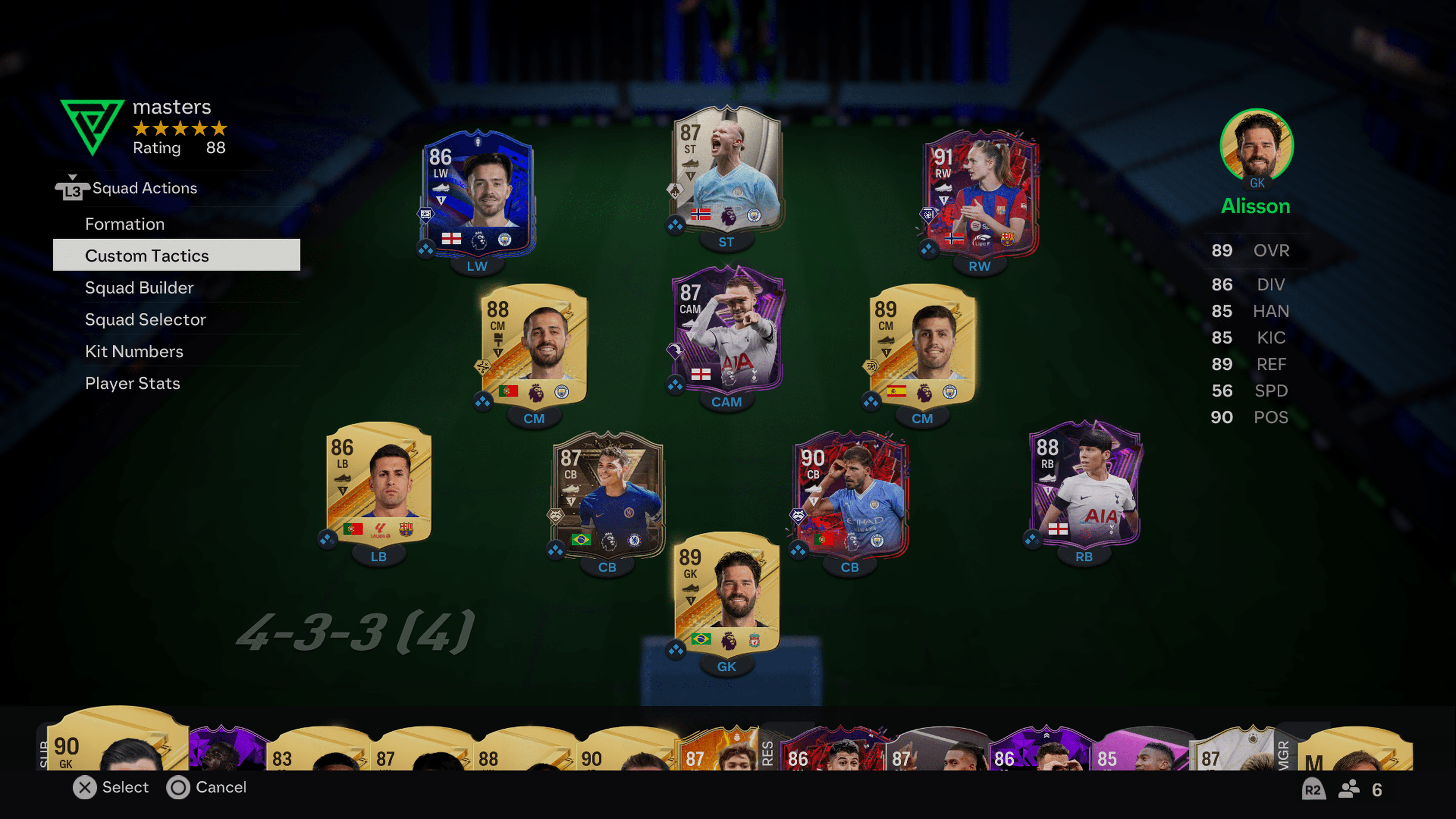 Creating a new team in FC 24 Mobile
