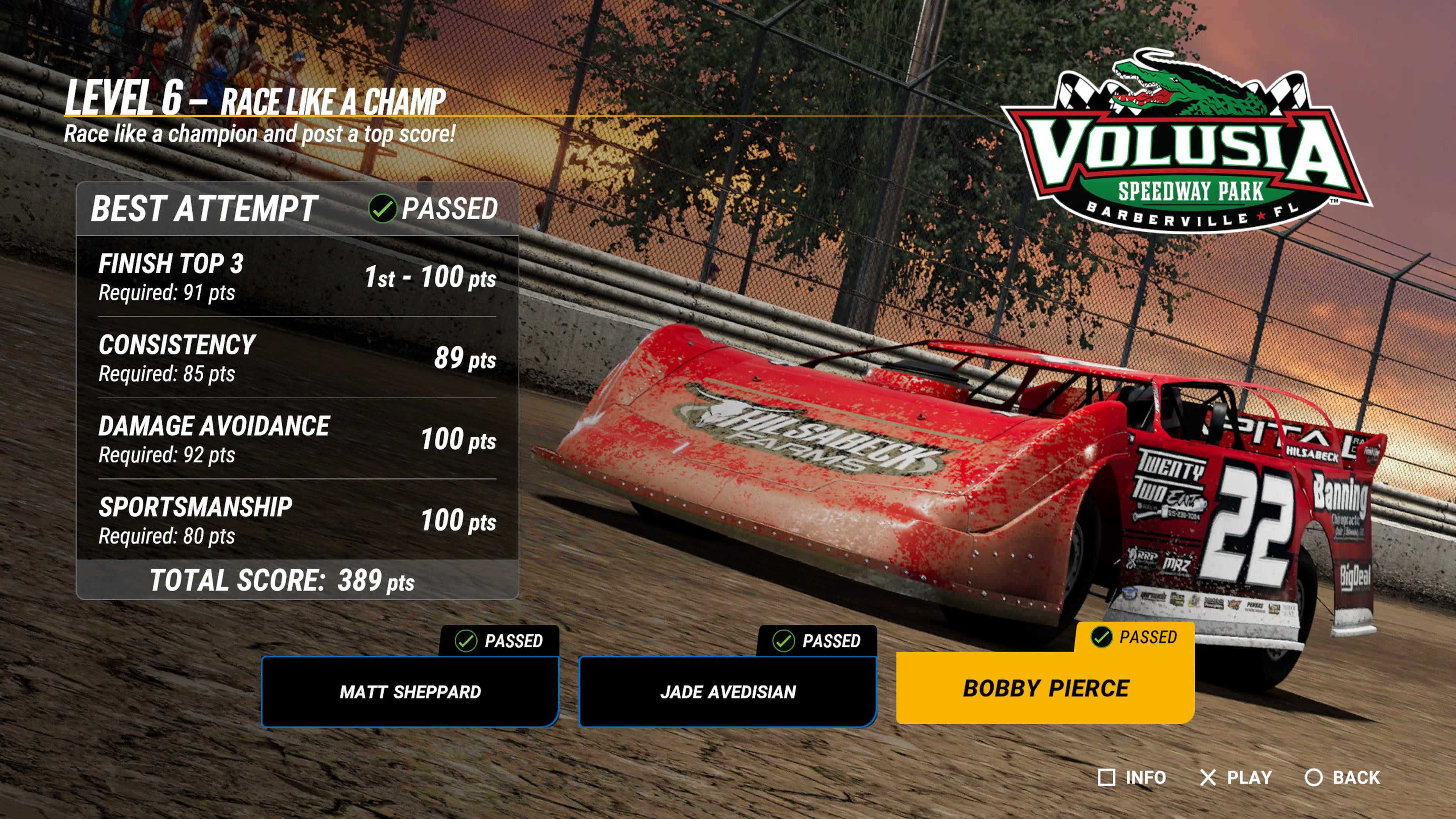 Dirt Track Racing Statistics