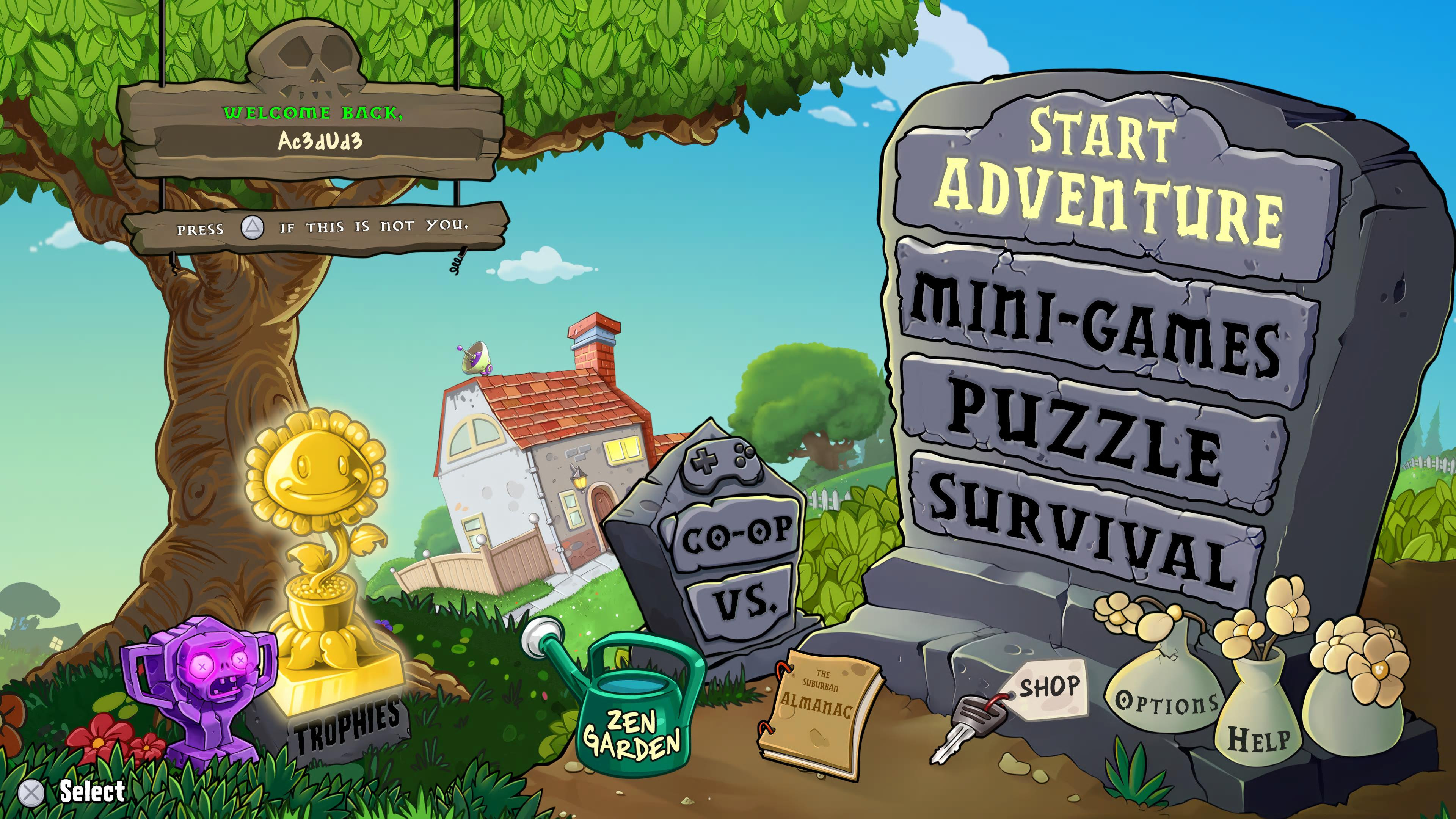 Plants vs. Zombies: Replanted Trophy Guide • PSNProfiles.com, image size:3840x2160