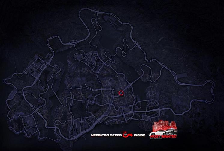 nfs most wanted car location