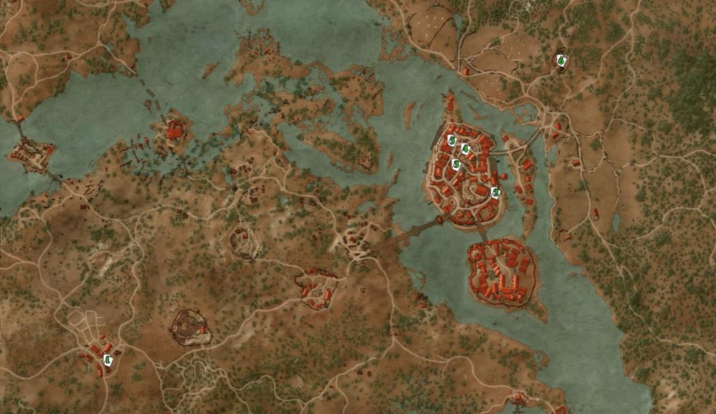 the witcher 3 gwent card locations map