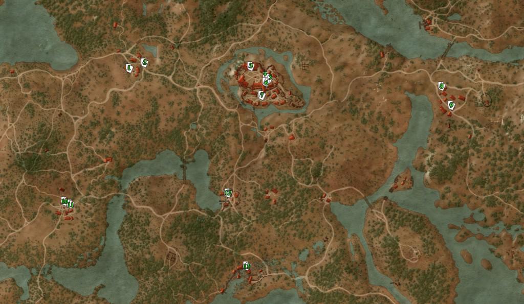 Witcher 3 Gwent Cards Locations Map - Infoupdate.org