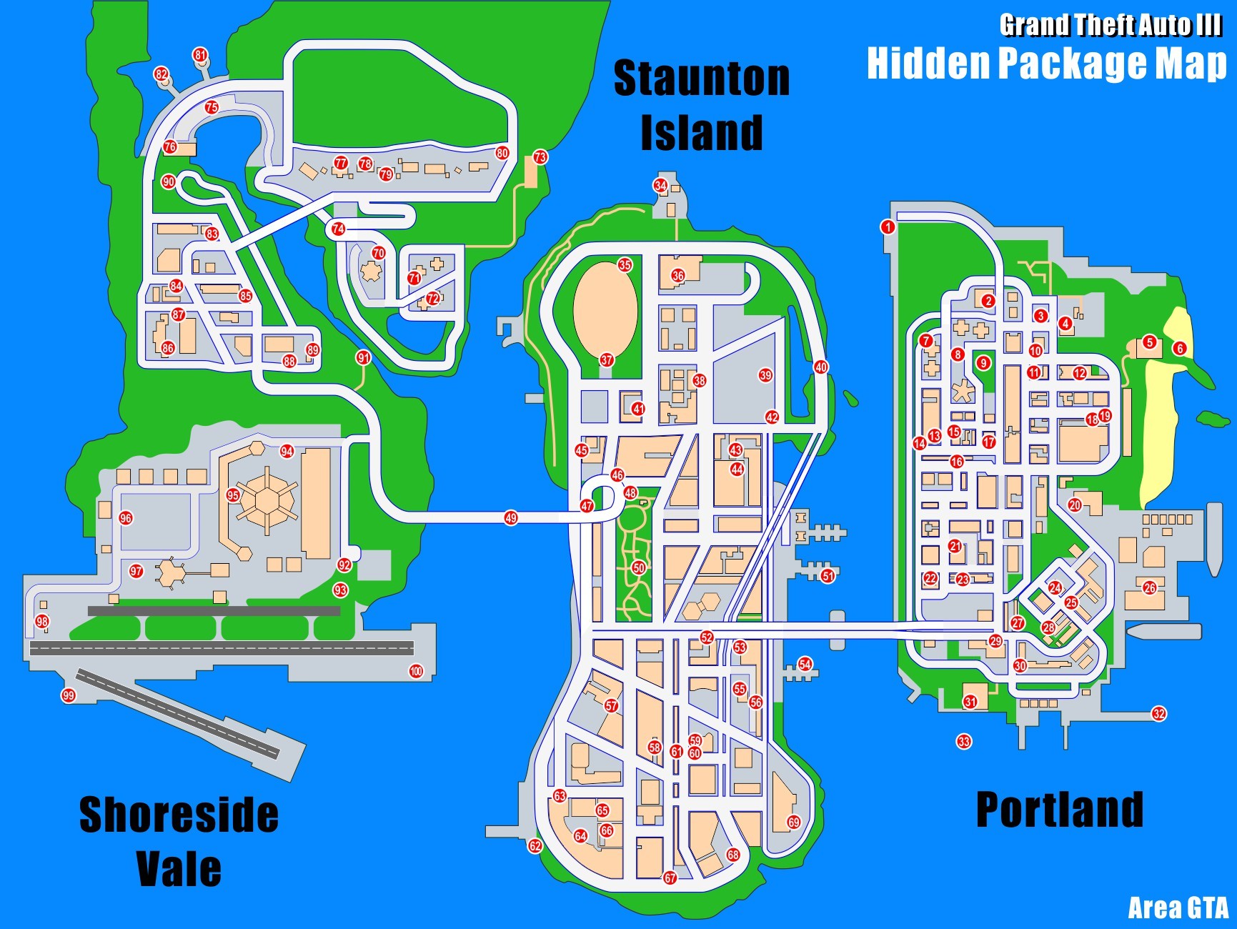 Grand Theft Auto IV Weapon Location Map - Dukes/Broker/Bohan Map for  PlayStation 3 by TheGoldenState - GameFAQs