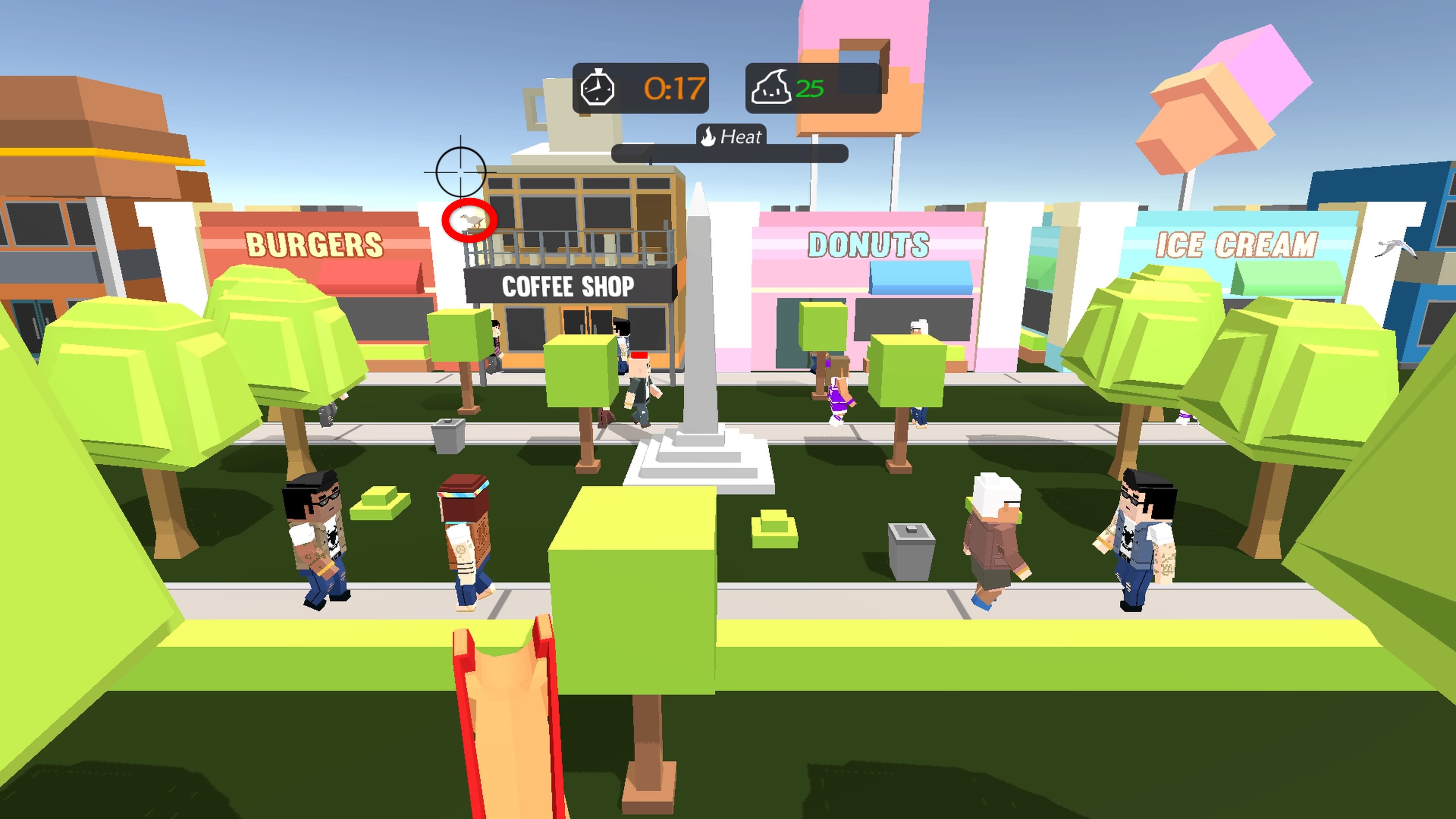 Poop on a White Duck Trophy • Poop Slinger •