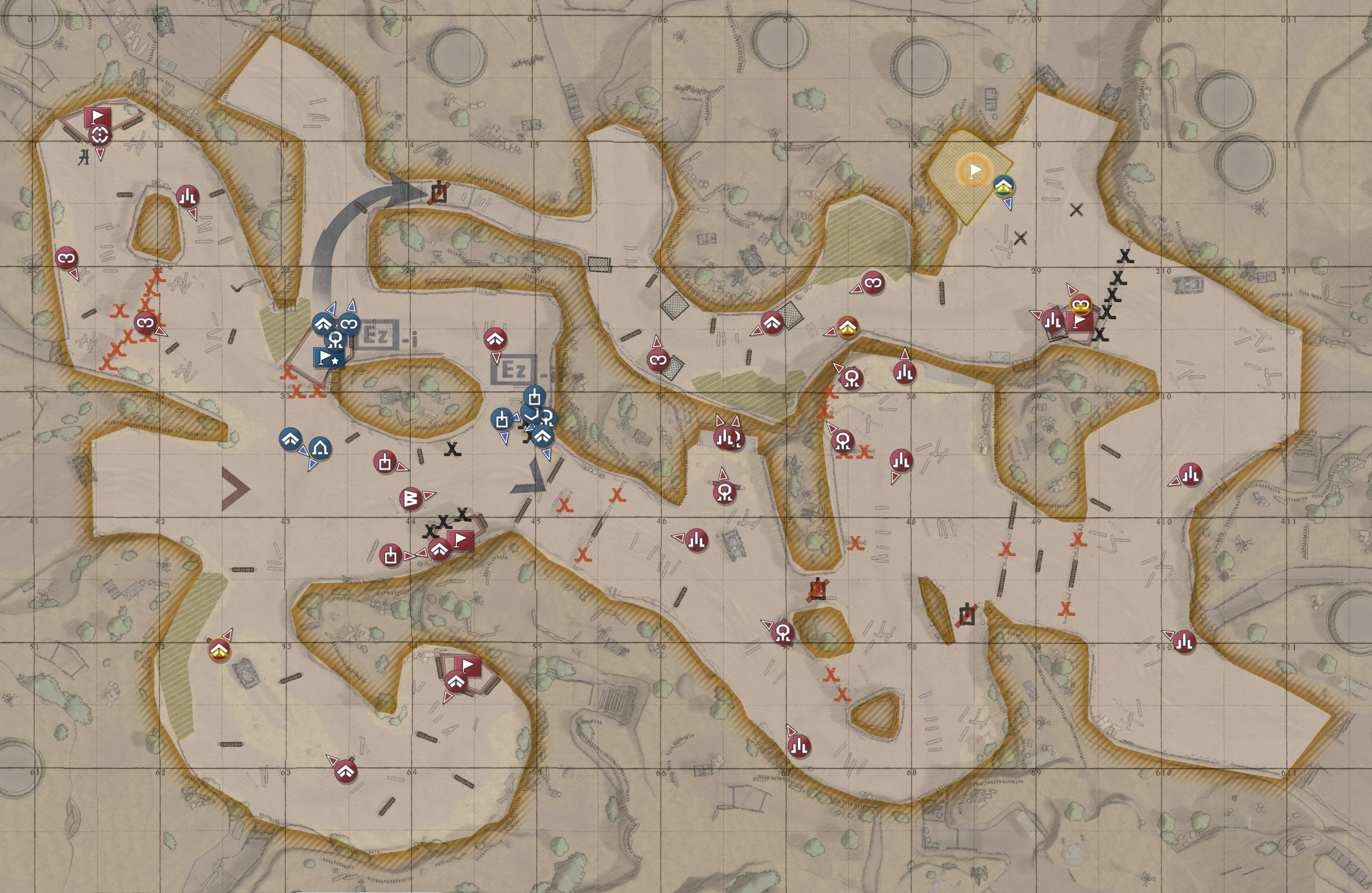 Карта арка. Valkyria Chronicles 3 Map.