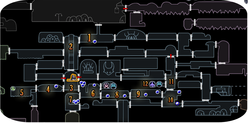 hollow knight bench map