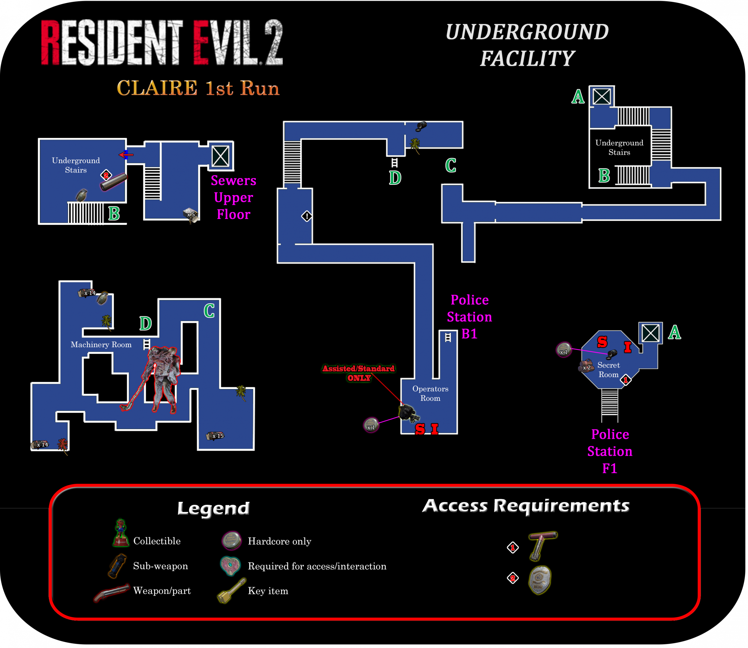 RE2, Claire B Walkthrough Pt. 5: Sewers ~ Vs. G (2nd Form)